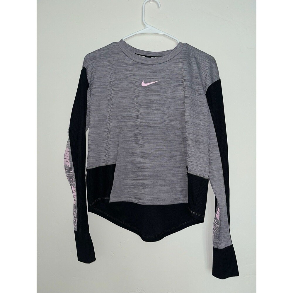 Nike Running Dri-Fit Medium Long Sleeve Gray/Pink Women’s